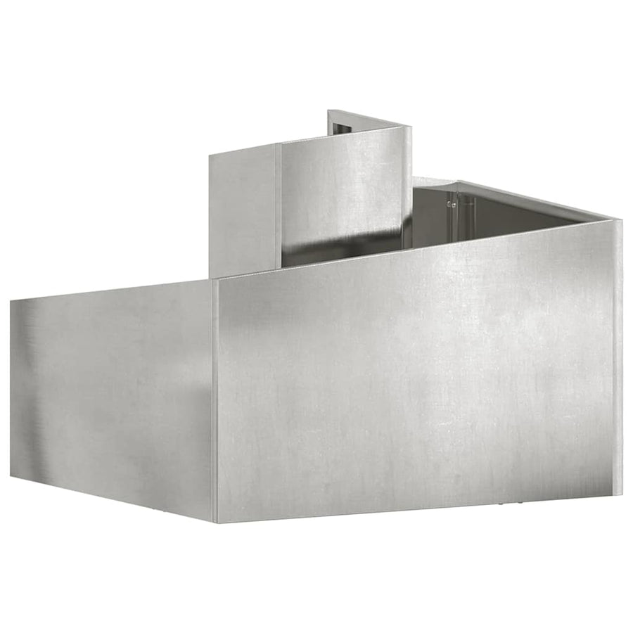 Tuin Bloempot Zilver 60 x 60 x 50 cm Roestvrij staal