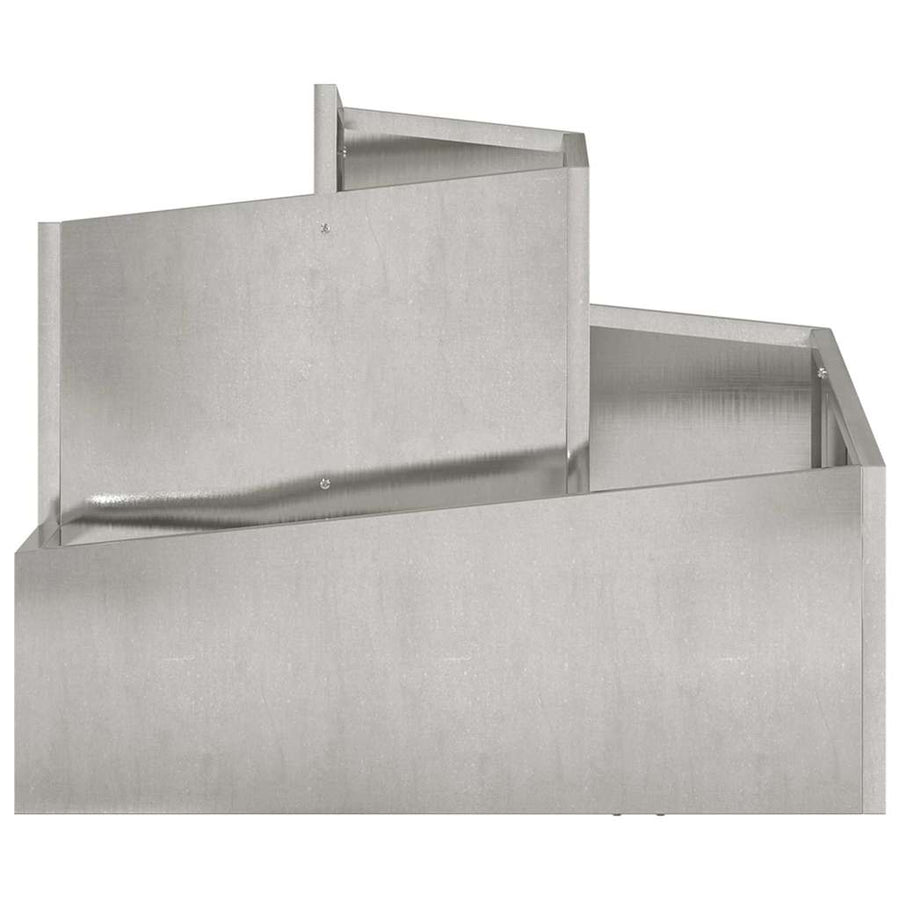 Tuin Bloempot Zilver 60 x 60 x 50 cm Roestvrij staal