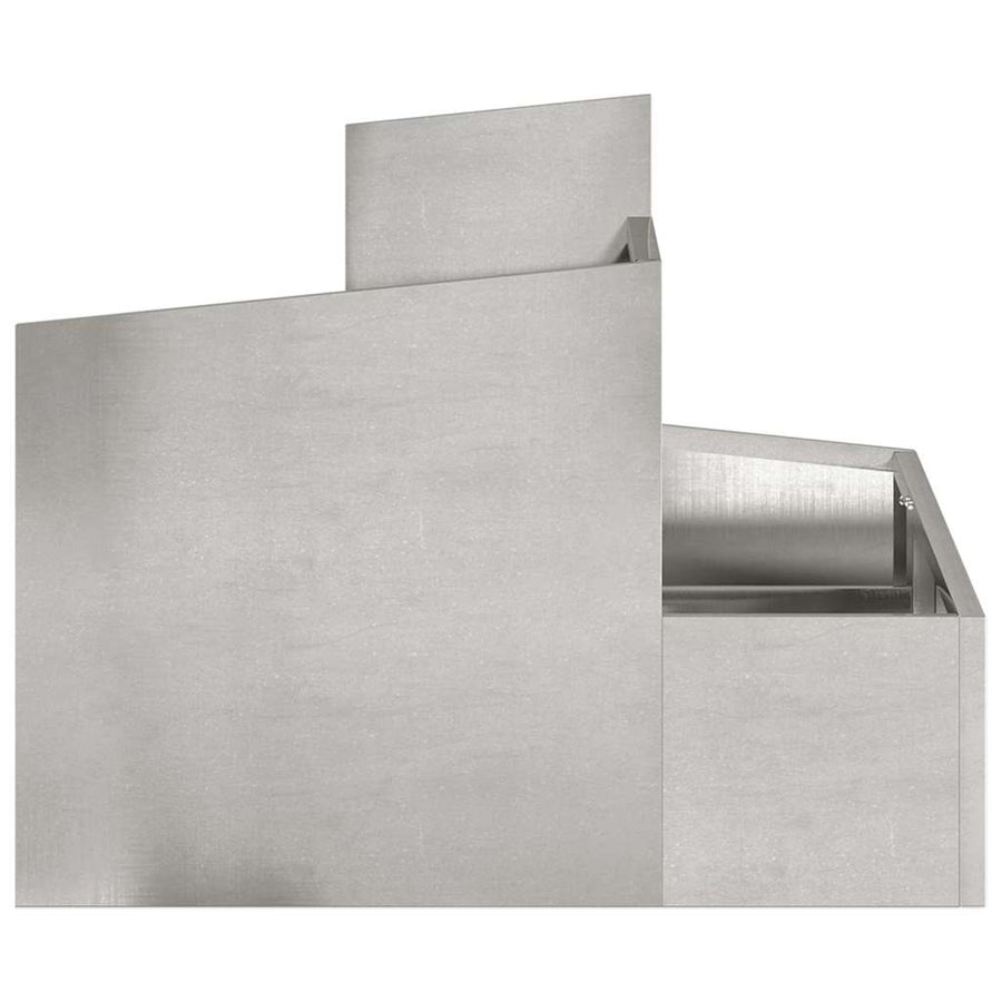 Tuin Bloempot Zilver 60 x 60 x 50 cm Roestvrij staal