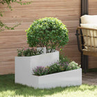 Garden Planter Silver 60 x 60 x 50 cm Galvanized steel