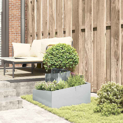 Tuin Bloempot Zilver 60 x 60 x 50 cm Gegalvaniseerd staal