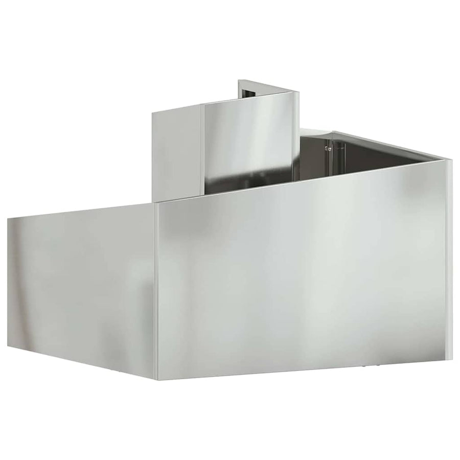 Tuin Bloempot Zilver 60 x 60 x 50 cm Gegalvaniseerd staal