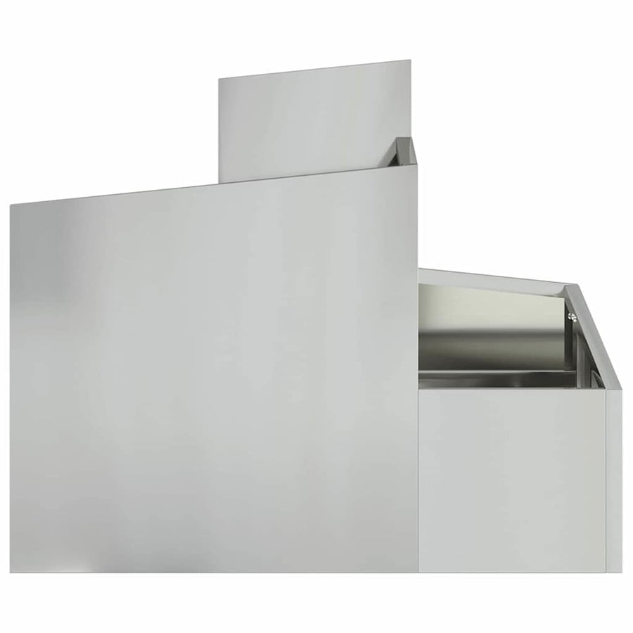 Tuin Bloempot Zilver 60 x 60 x 50 cm Gegalvaniseerd staal