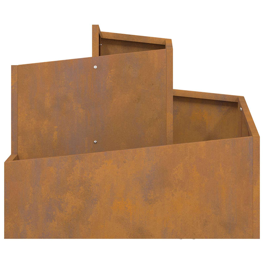 Tuin Bloempot Bruin 60 x 60 x 50 cm Cortenstaal