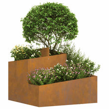 Tuin Bloempot Bruin 60 x 60 x 50 cm Cortenstaal