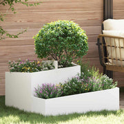 Bloempot 80x80x50 cm koudgewalst staal wit