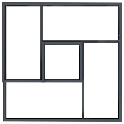 Tuin Bloempot Antraciet 80 x 80 x 50 cm Koudgewalst staal