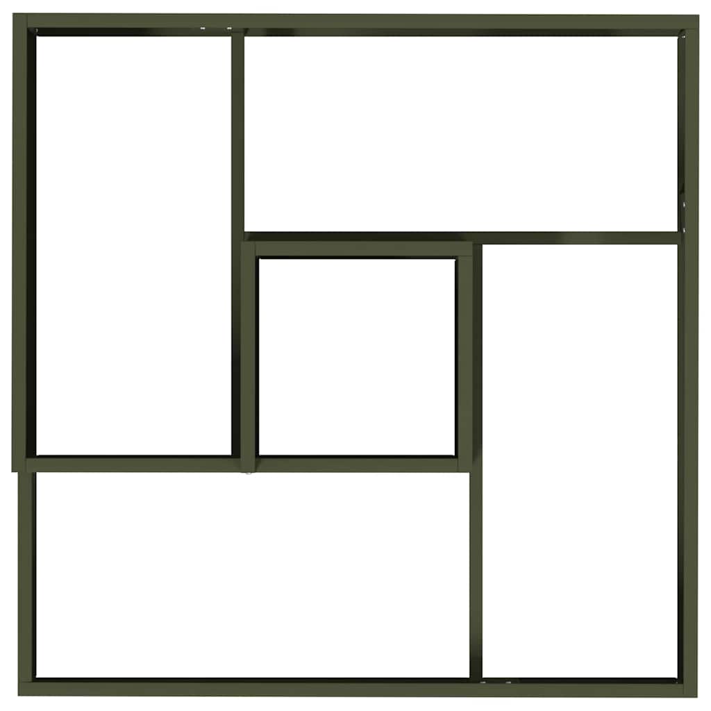 Tuin Bloempot Olijf Groen 80 x 80 x 50 cm Koudgewalst staal