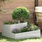 Garden Flower Pot Silver 80 x 80 x 50 cm Stainless steel