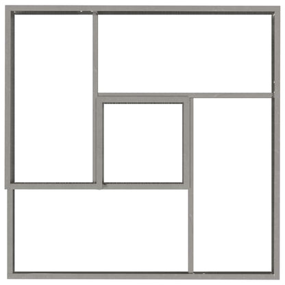 Tuin Bloempot Zilver 80 x 80 x 50 cm Roestvrij staal