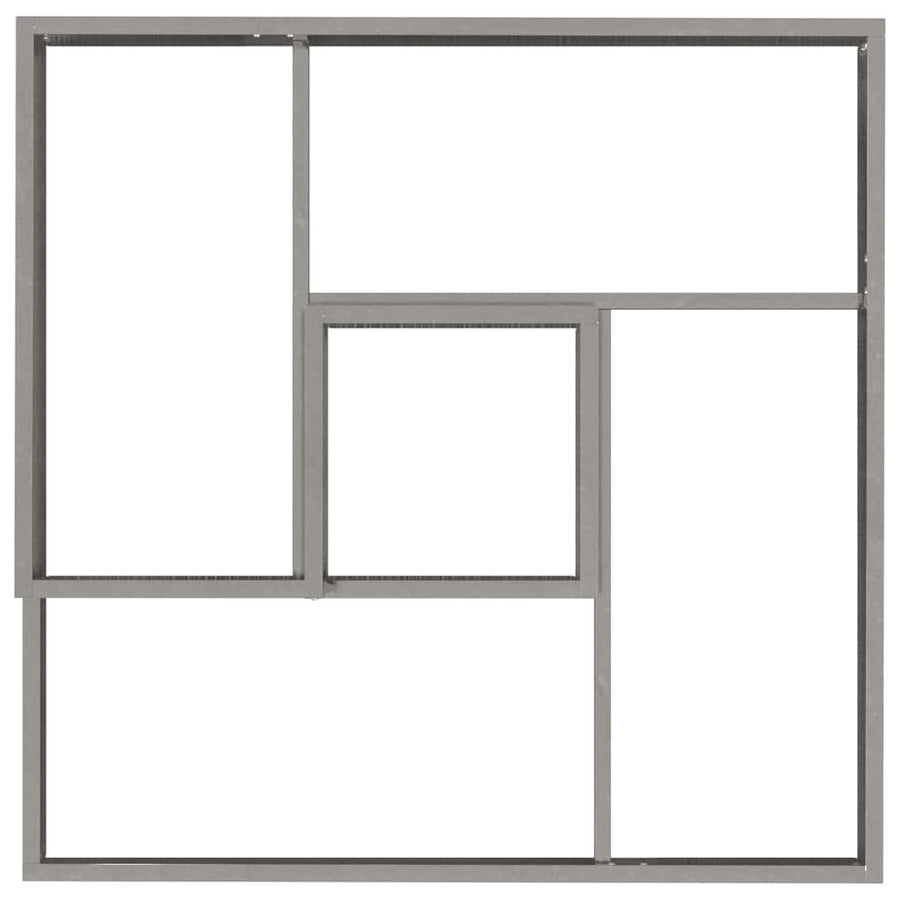 Tuin Bloempot Zilver 80 x 80 x 50 cm Roestvrij staal