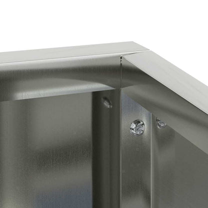 Tuin Bloempot Zilver 80 x 80 x 50 cm Gegalvaniseerd staal