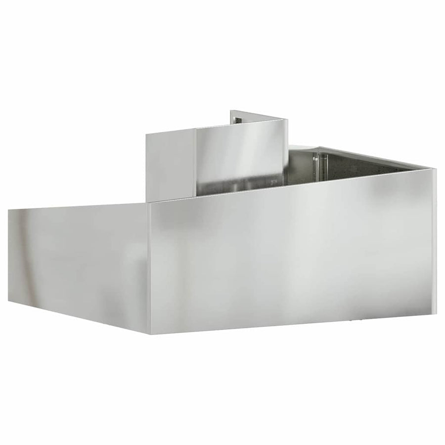 Tuin Bloempot Zilver 80 x 80 x 50 cm Gegalvaniseerd staal