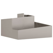 Bloempot 80x80x50 cm cortenstaal bruin