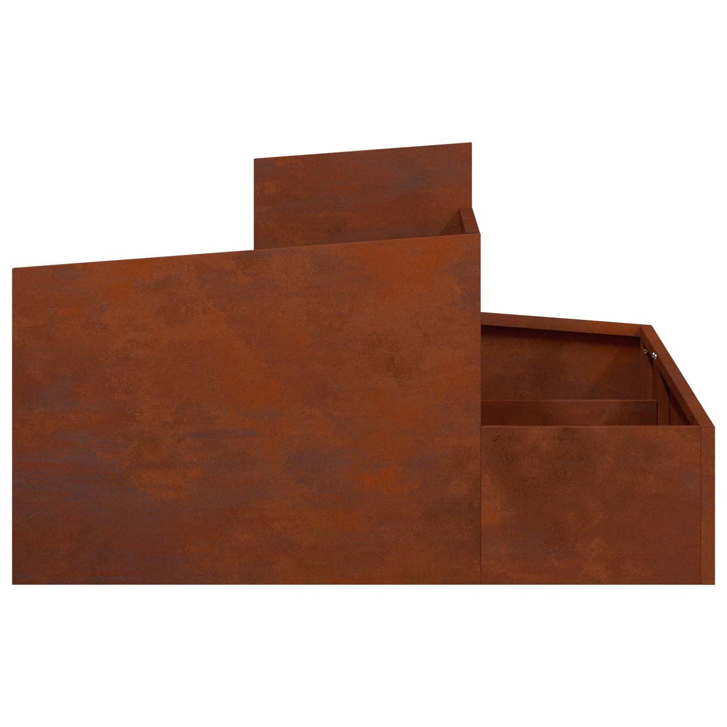 Tuin Bloempot Bruin 80 x 80 x 50 cm Cortenstaal