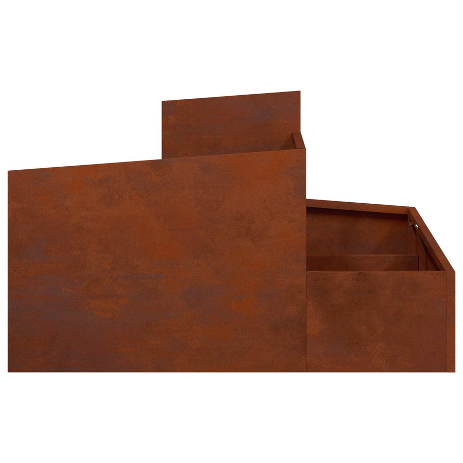 Tuin Bloempot Bruin 80 x 80 x 50 cm Cortenstaal