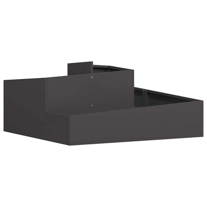 Tuin Bloempot Zwart 100 x 100 x 50 cm Koudgewalst staal