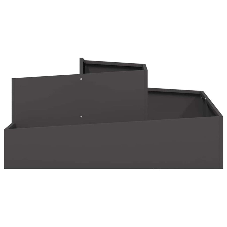 Tuin Bloempot Zwart 100 x 100 x 50 cm Koudgewalst staal