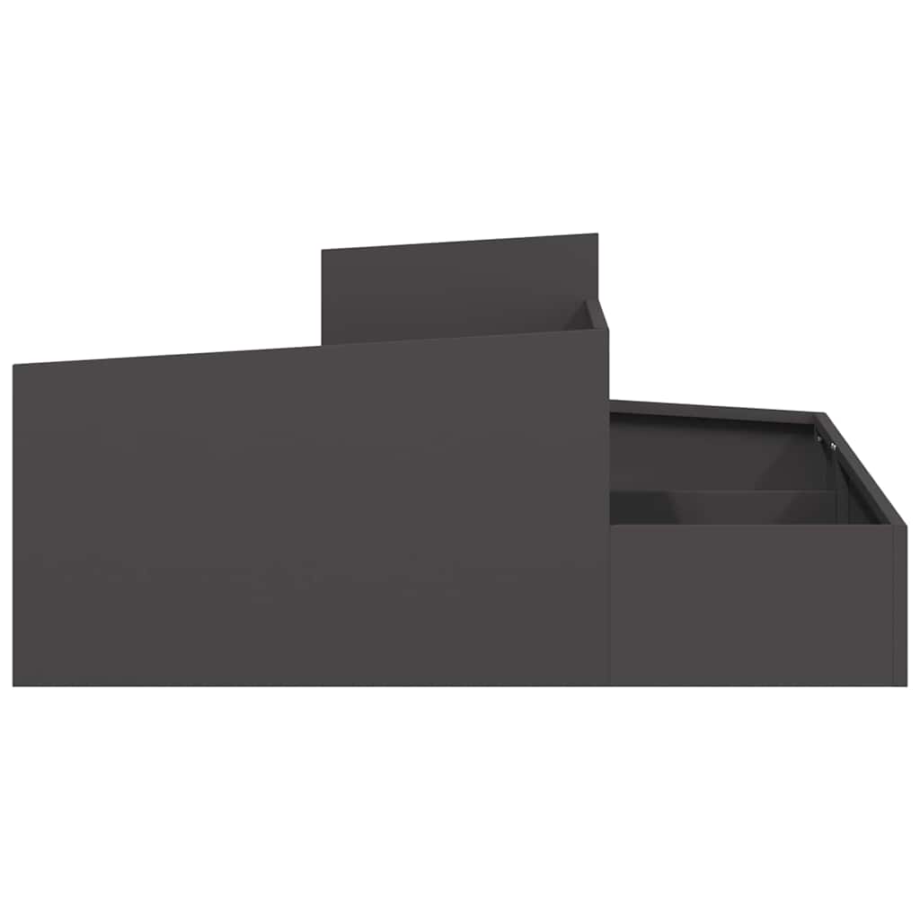 Tuin Bloempot Zwart 100 x 100 x 50 cm Koudgewalst staal