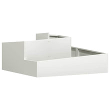 Tuin Bloempot Wit 100 x 100 x 50 cm Koudgewalst staal