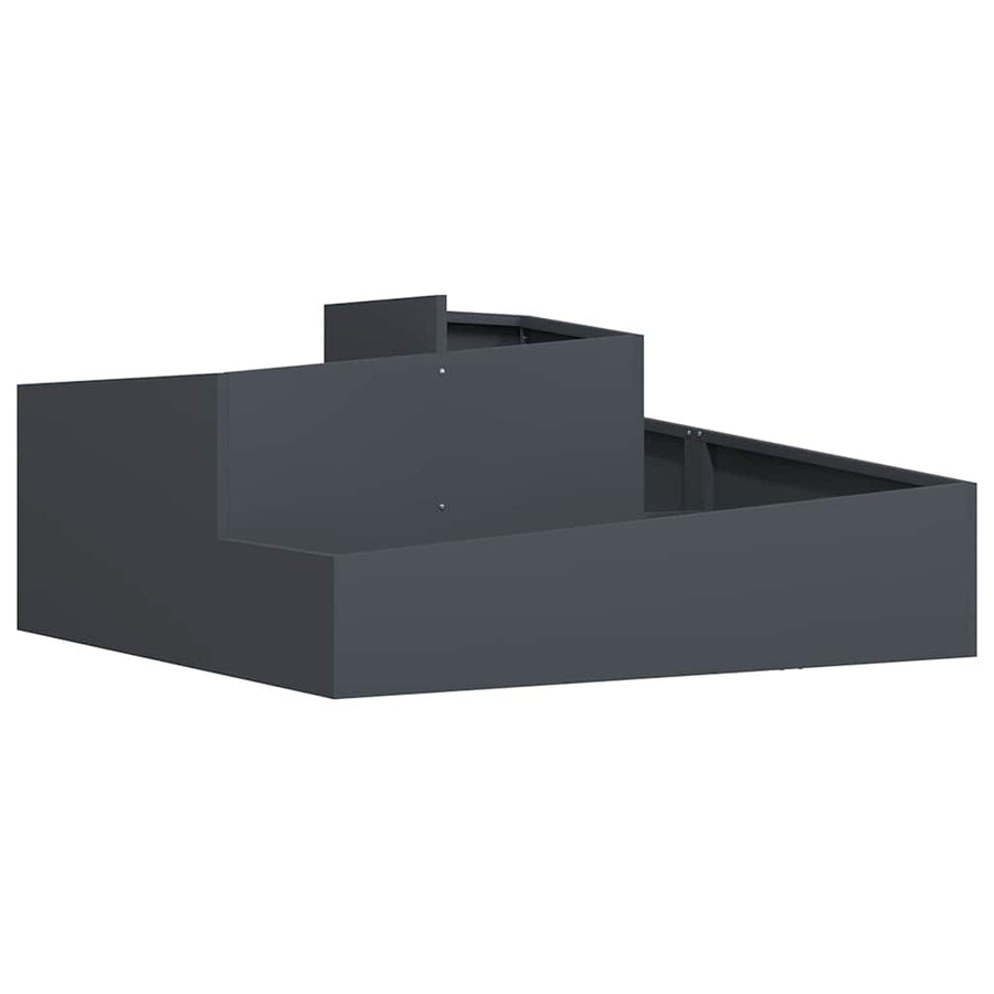 Tuin Bloempot Antraciet 100 x 100 x 50 cm Koudgewalst staal