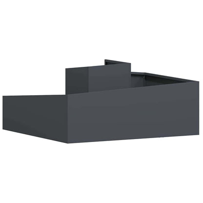 Tuin Bloempot Antraciet 100 x 100 x 50 cm Koudgewalst staal