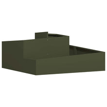 Tuin Bloempot Olijf Groen 100 x 100 x 50 cm Koudgewalst staal
