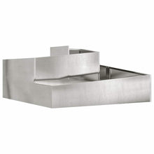 Tuin Bloempot Zilver 100 x 100 x 50 cm Roestvrij staal
