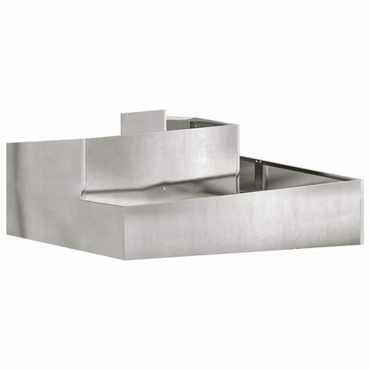 Tuin Bloempot Zilver 100 x 100 x 50 cm Roestvrij staal