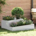 Garden Planter Silver 100 x 100 x 50 cm Galvanized steel