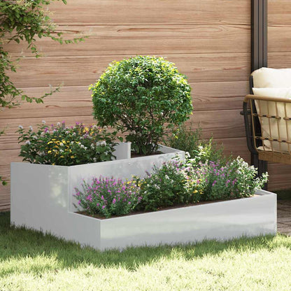 Tuin Bloempot Zilver 100 x 100 x 50 cm Gegalvaniseerd staal