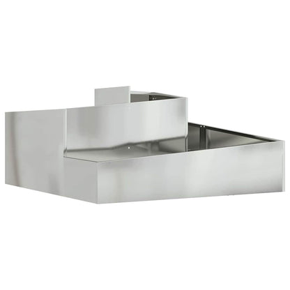 Tuin Bloempot Zilver 100 x 100 x 50 cm Gegalvaniseerd staal