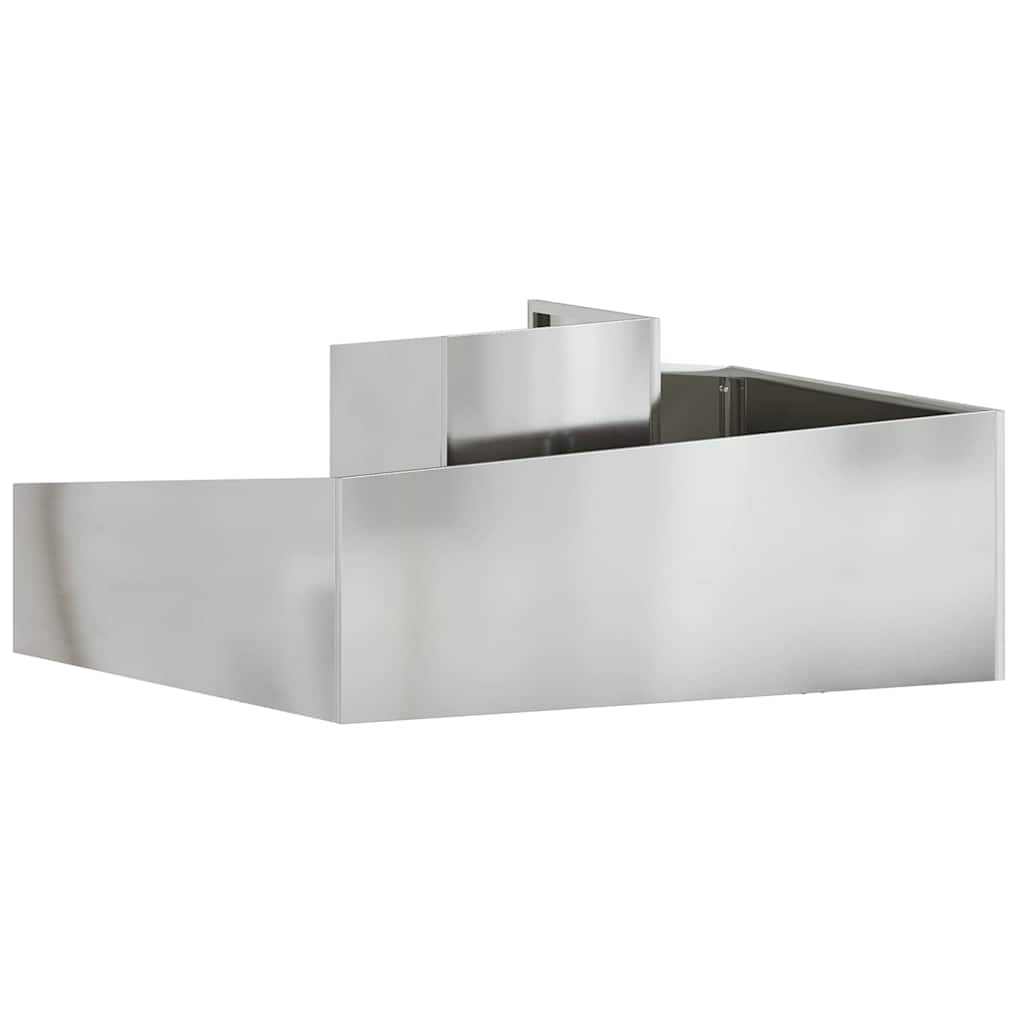Tuin Bloempot Zilver 100 x 100 x 50 cm Gegalvaniseerd staal