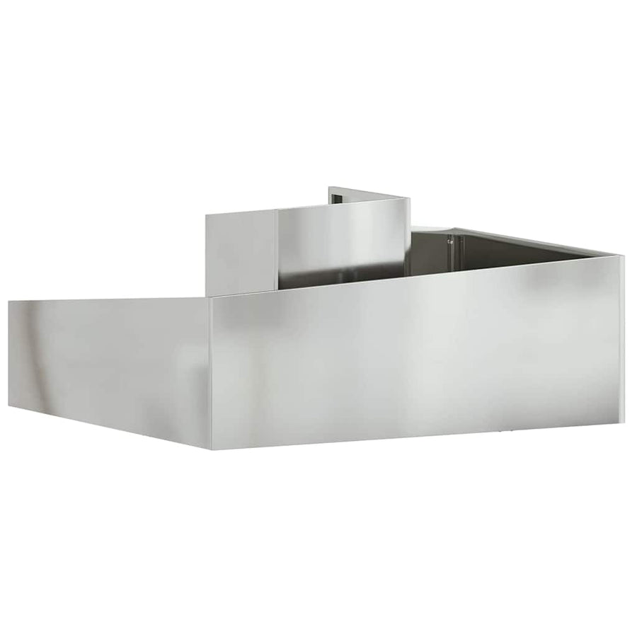Tuin Bloempot Zilver 100 x 100 x 50 cm Gegalvaniseerd staal
