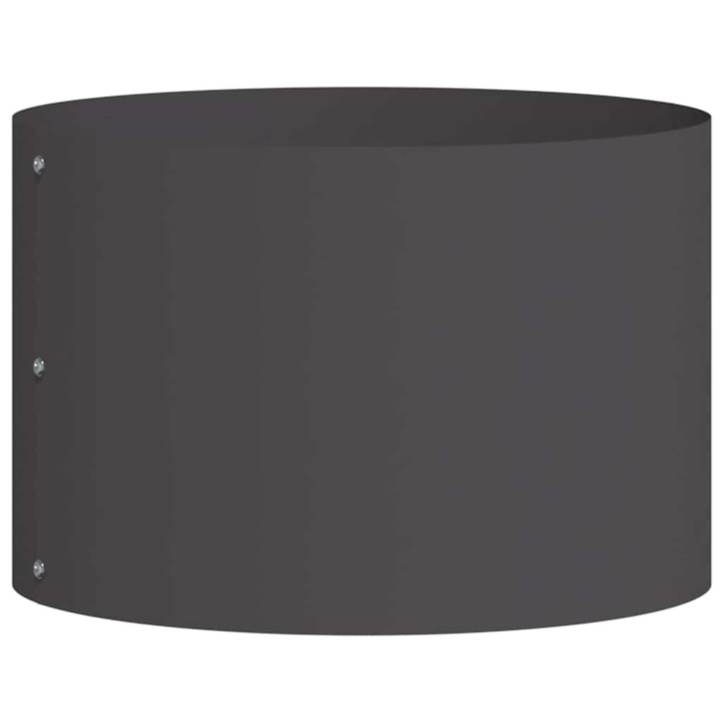 Plantenring 5 pcs Zwart 30 x 30 x 20 cm Koudgewalst staal