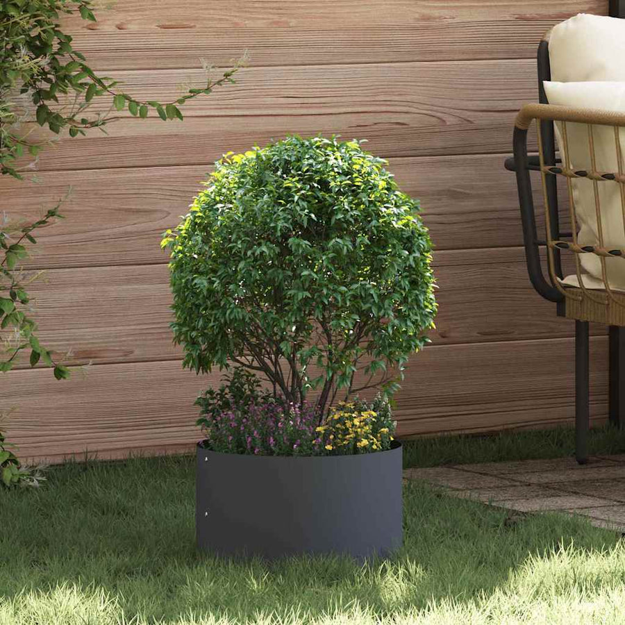Plantenring Antraciet 30 x 30 x 20 cm Koudgewalst staal