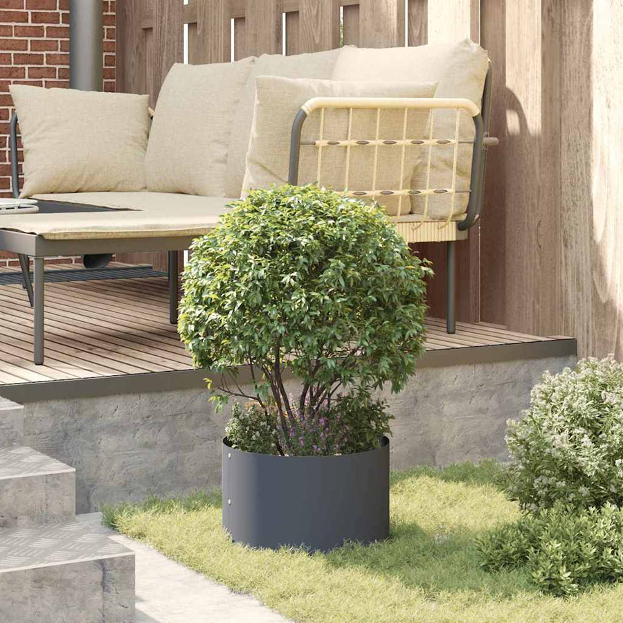Plantenring Antraciet 30 x 30 x 20 cm Koudgewalst staal