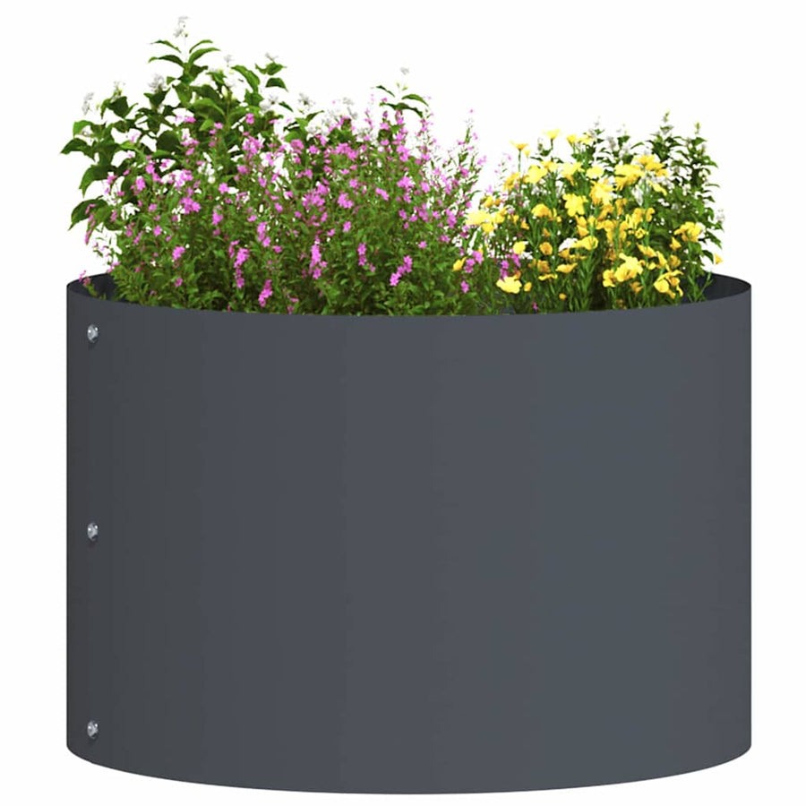 Plantenring Antraciet 30 x 30 x 20 cm Koudgewalst staal