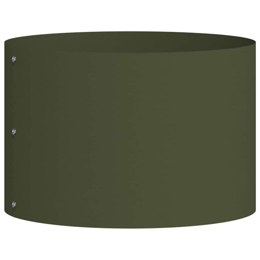 Plantenring Olijf Groen 30 x 30 x 20 cm Koudgewalst staal