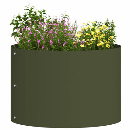 Plantenring 5 pcs Olijf Groen 30 x 30 x 20 cm Koudgewalst staal