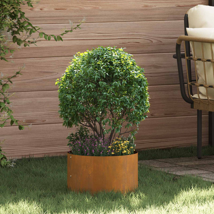 Plantenring 5 pcs Bruin 30 x 30 x 20 cm Cortenstaal