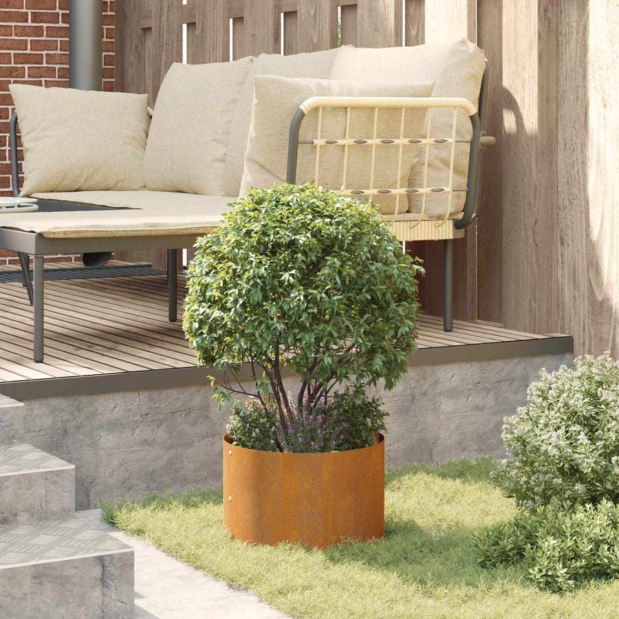 Plantenring 5 pcs Bruin 30 x 30 x 20 cm Cortenstaal