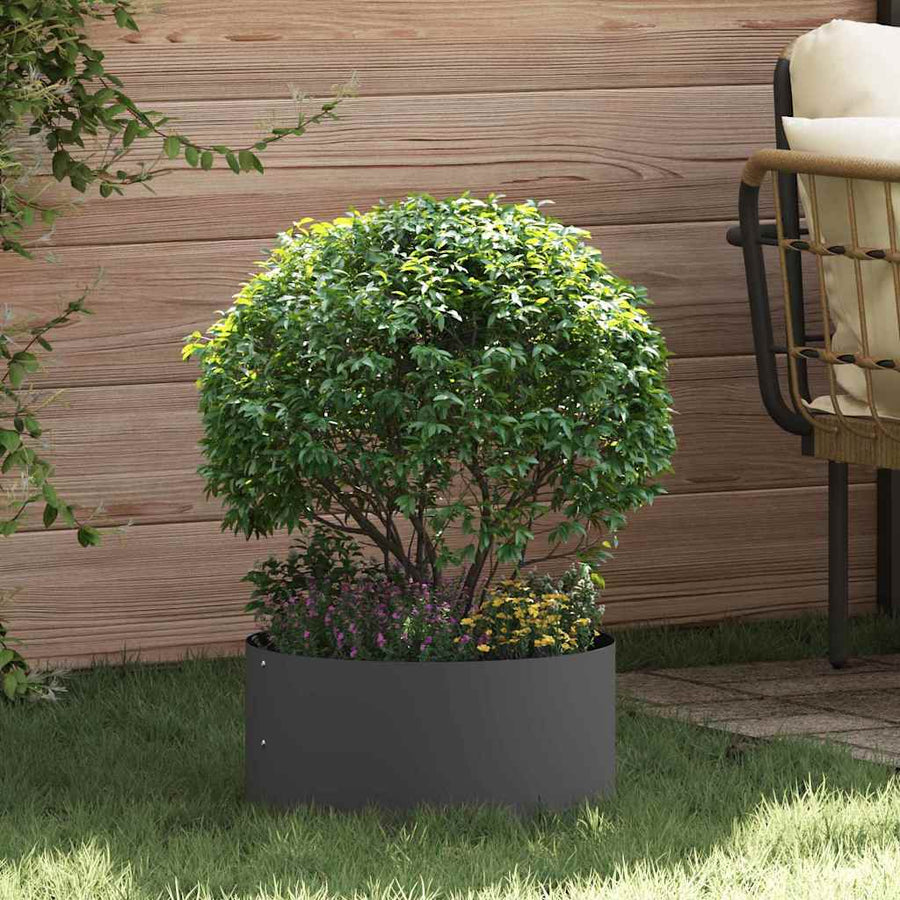 Plantenring Zwart 40 x 40 x 20 cm Koudgewalst staal