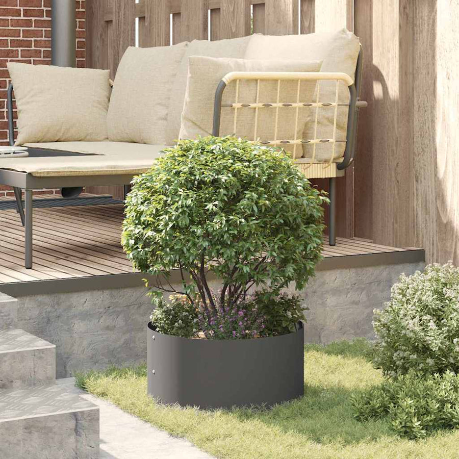 Plantenring Zwart 40 x 40 x 20 cm Koudgewalst staal