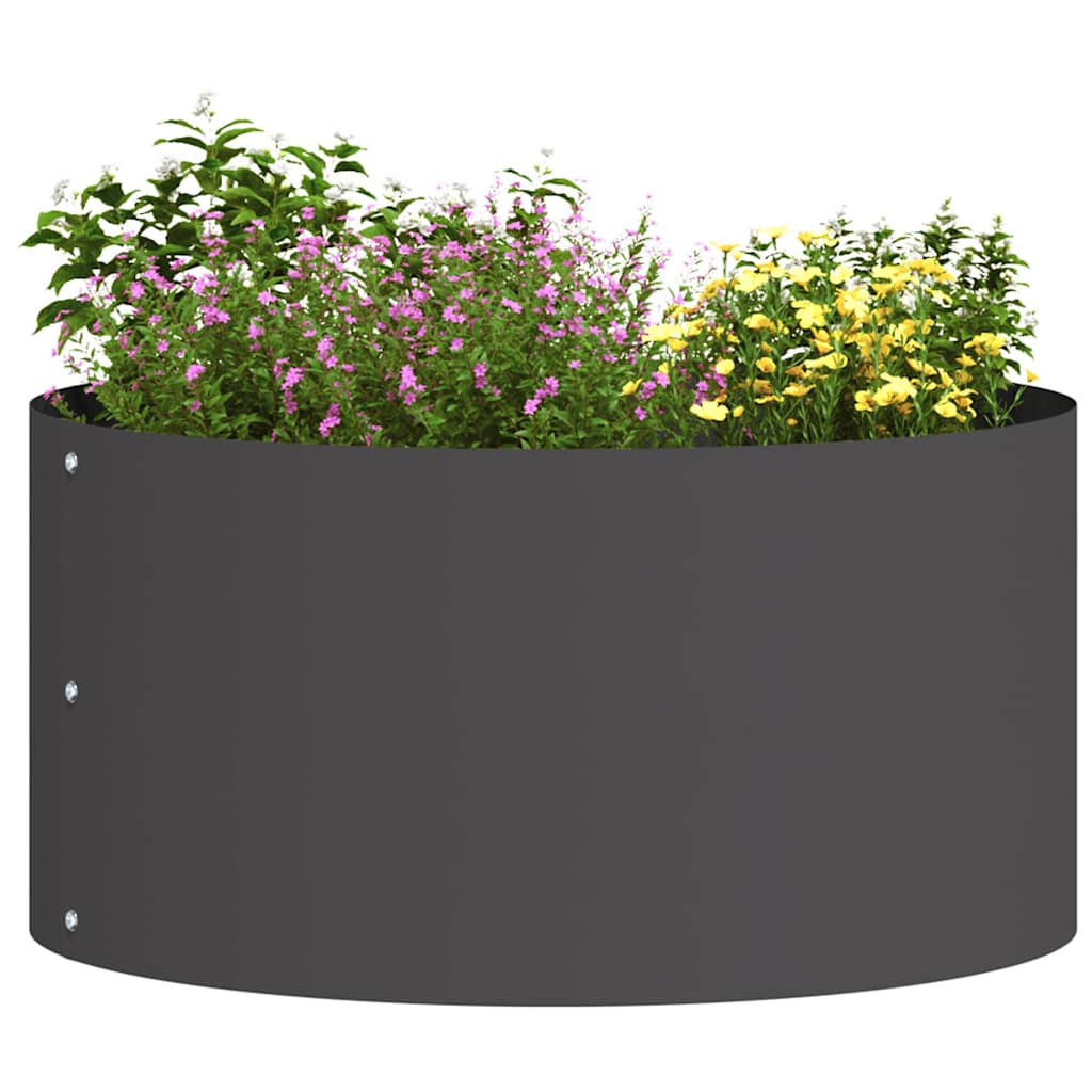 Plantenring Zwart 40 x 40 x 20 cm Koudgewalst staal