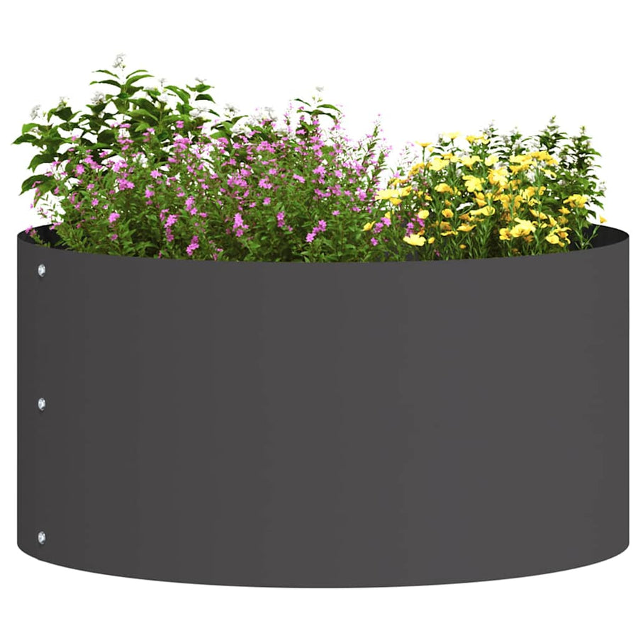 Plantenring Zwart 40 x 40 x 20 cm Koudgewalst staal