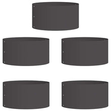Plantenring 5 st Zwart 40 x 40 x 20 cm Koudgewalst staal
