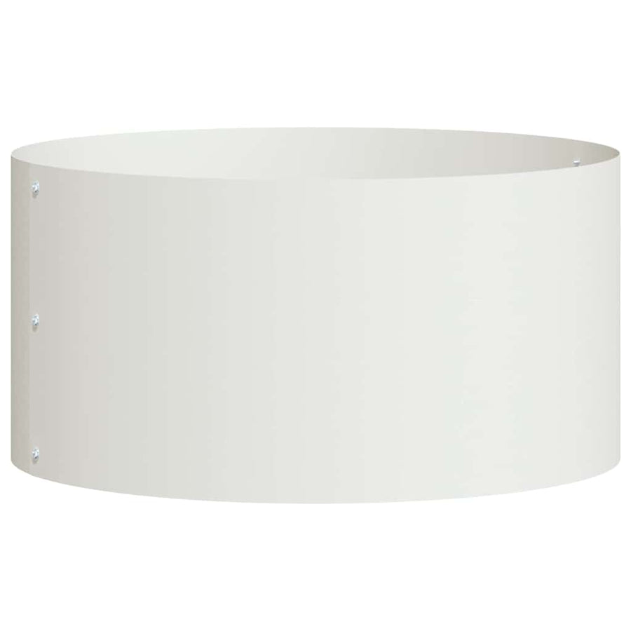 Plantenring Wit 40 x 40 x 20 cm Koudgewalst staal