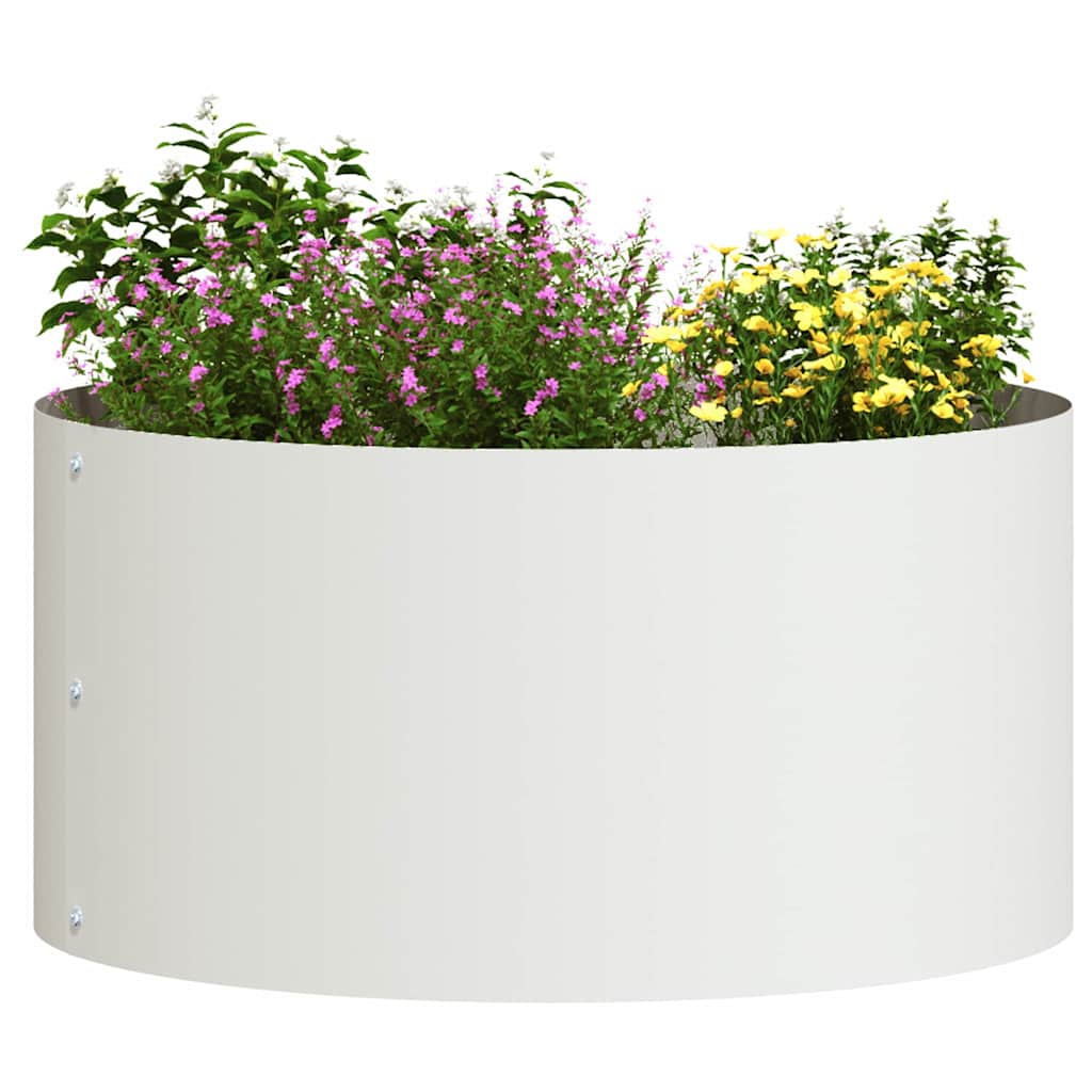 Plantenring 5 pcs Wit 40 x 40 x 20 cm Koudgewalst staal