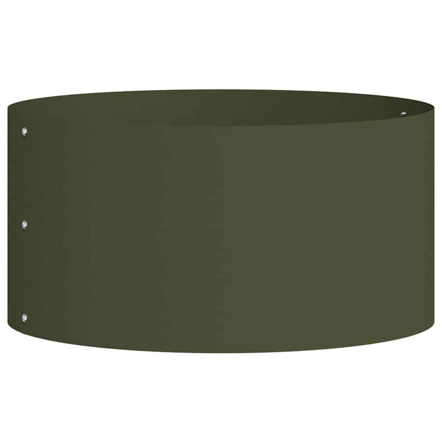 Plantenring Olijf Groen 40 x 40 x 20 cm Koudgewalst staal